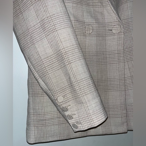 House of Harlow 1960: Plaid Double Breasted Blazer - Picture 7 of 7